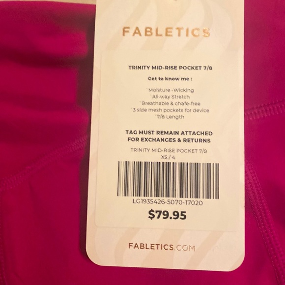 Fabletics Trinity Mid Rise Pocket Leggings - Picture 4 of 4